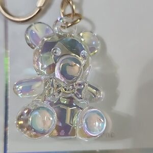Melody Iridescent Bear Keychain One Size